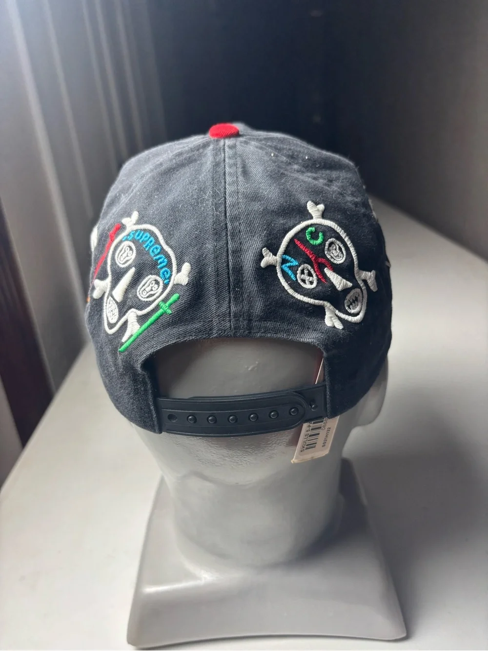 New Supreme Supreme × Clayton Patterson Skulls 5 Panel OS Black SS21